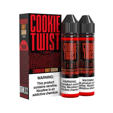 Cookie Twist E-LIQUID 120ML - Strawberry Cookie Graham